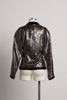 Imagem de BLAZER LANVIN CURTO DE JACQUARD DE LAME COM VELUDO PRETO VINTAGE