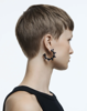 Imagem de BRINCO CHROMA HOOPS PRETO SWAROVSKI