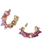 Imagem de BRINCO CHROMA HOOPS ROSA SWAROVSKI