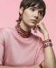 Imagem de COLAR ORTYX CHOKER PYRAMID SPIKE ROSA SWAROVSKI