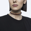 Imagem de COLAR ORTYX CHOKER PYRAMID SPIKE ROSA SWAROVSKI