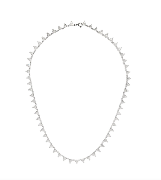 Imagem de COLAR MINI TRIÂNGULO PRATA SWAROVSKI