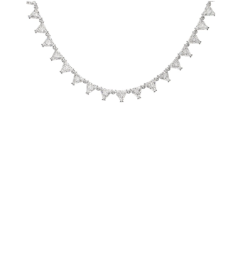 Imagem de COLAR MINI TRIÂNGULO PRATA SWAROVSKI