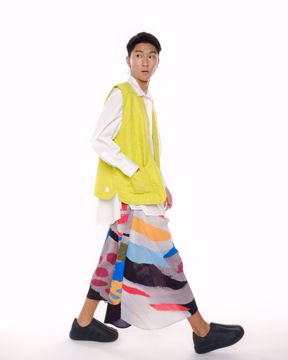 Imagem de CALÇA PANTACOURT ESTAMPADA ISSEY MIYAKE PLEATS PLEATS