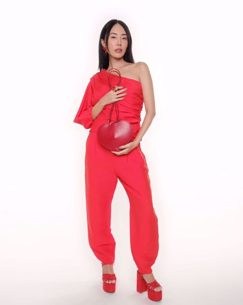Imagem de CONJUNTO VERMELHO TEXTURA CRIS BARROS