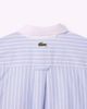 Imagem de CAMISA LISTRADA AZUL E BRANCA COM LOGO LACOSTE