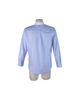 Imagem de CAMISA LISTRADA AZUL E BRANCA COM LOGO LACOSTE