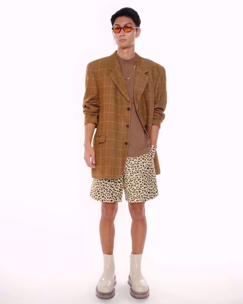 Imagem de BLAZER MARROM XADREZ VINTAGE