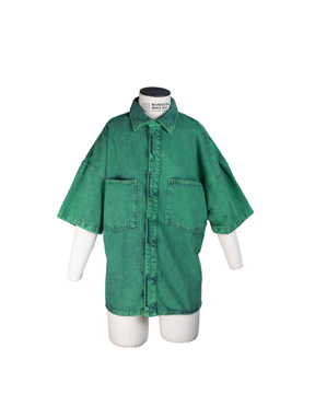 Imagem de CAMISA VERDE MANGA CURTA DE SARJA