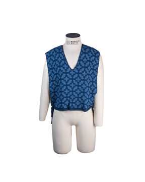 Imagem de COLETE TRICOT AZUL GRAFICO