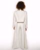 Imagem de CONJUNTO CALÇA BLAZER CROPPED OFF WHITE CREME TEXTURA DOURADA APARTAMENTO 03