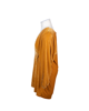 Imagem de VESTIDO ENVELOPE DE VELUDO MOLHADO MOSTARDA
