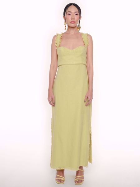 Imagem de VESTIDO DE LINHO VERDE ALUF