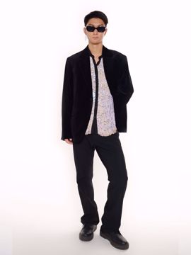 Imagem de BLAZER DE VELUDO PRETO