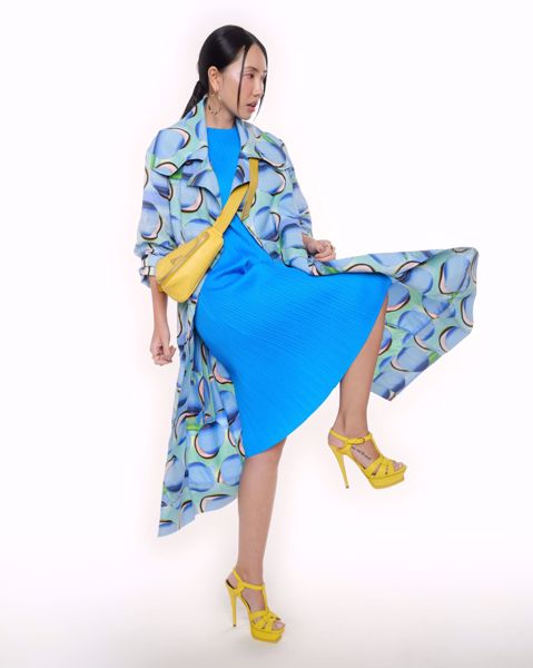 Imagem de SANDÁLIA SALTO AMARELO LEATHER TRIBUTE YVES SAINT LAURENT