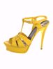 Imagem de SANDÁLIA SALTO AMARELO LEATHER TRIBUTE YVES SAINT LAURENT