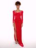 Imagem de VESTIDO LONGO DE VELUDO VERMELHO COM OMBREIRA