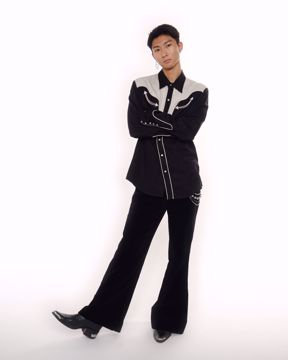 Imagem de CAMISA COWBOY PRETO E BRANCO