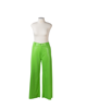 Imagem de CALÇA DE COURO WIDE LEG VERDE NEON