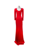 Imagem de VESTIDO LONGO DE VELUDO VERMELHO COM OMBREIRA