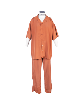 Imagem de CONJUNTO MASCULINO ALFAITARIA MARROM DE CAMISA MANGA CURTA COM CALÇA RETA ROCUS