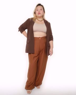 Imagem de CALÇA WIDE LEG MARROM PLUS SIZE