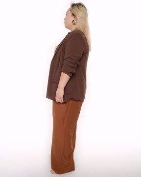Imagem de CALÇA WIDE LEG MARROM PLUS SIZE