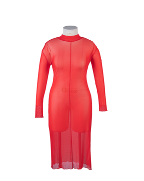 Imagem de VESTIDO MIDI VERMELHO DE TULE HAIGHT
