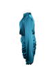 Imagem de VESTIDO GOLA ALTA DE CETIM AZUL PETROLEO PLUS SIZE