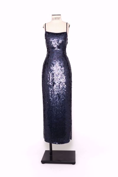 Imagem de VESTIDO LONGO PAETE AZUL