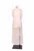 Imagem de VESTIDO MIDI DE ORGANZA DE SEDA TRANSPARENTE OFF WHITE
