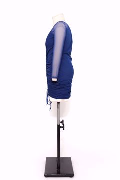 Imagem de VESTIDO CURTO AZUL MANGA TULE