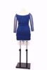 Imagem de VESTIDO CURTO AZUL MANGA TULE