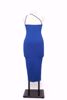 Imagem de VESTIDO MIDI AZUL DE MALHA JUSTO PLUS SIZE