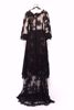 Imagem de VESTIDO LONGO DE SEDA E RENDA PRETO HELO ROCHA