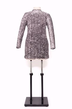 Imagem de VESTIDO CURTO DE PAETE PRATA