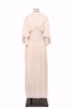 Imagem de VESTIDO LONGO OFF-WHITE MANGA BUFANTES VINTAGE