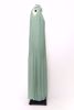 Imagem de VESTIDO LONGO PLISSADO VERDE MENTA 1 OMBRO UNICO FLOR