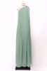 Imagem de VESTIDO LONGO PLISSADO VERDE MENTA 1 OMBRO UNICO FLOR