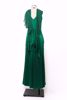 Imagem de VESTIDO FESTA LONGO VERDE SEM MANGA DRAPEADO CINTURA ECHARPE