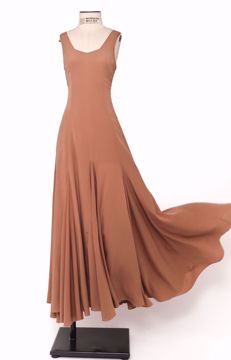 Imagem de VESTIDO LONGO BEGE SEM MANGA