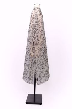 Imagem de KIMONO ORGANZA OFF WHITE ESTAMPA ORIENTAL