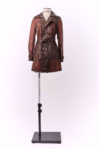 Imagem de TRENCH COAT PLASTICO VINIL MARROM