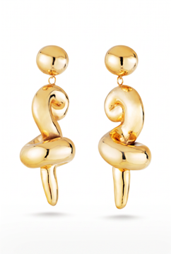 Imagem de BRINCO CARACOL DOURADO